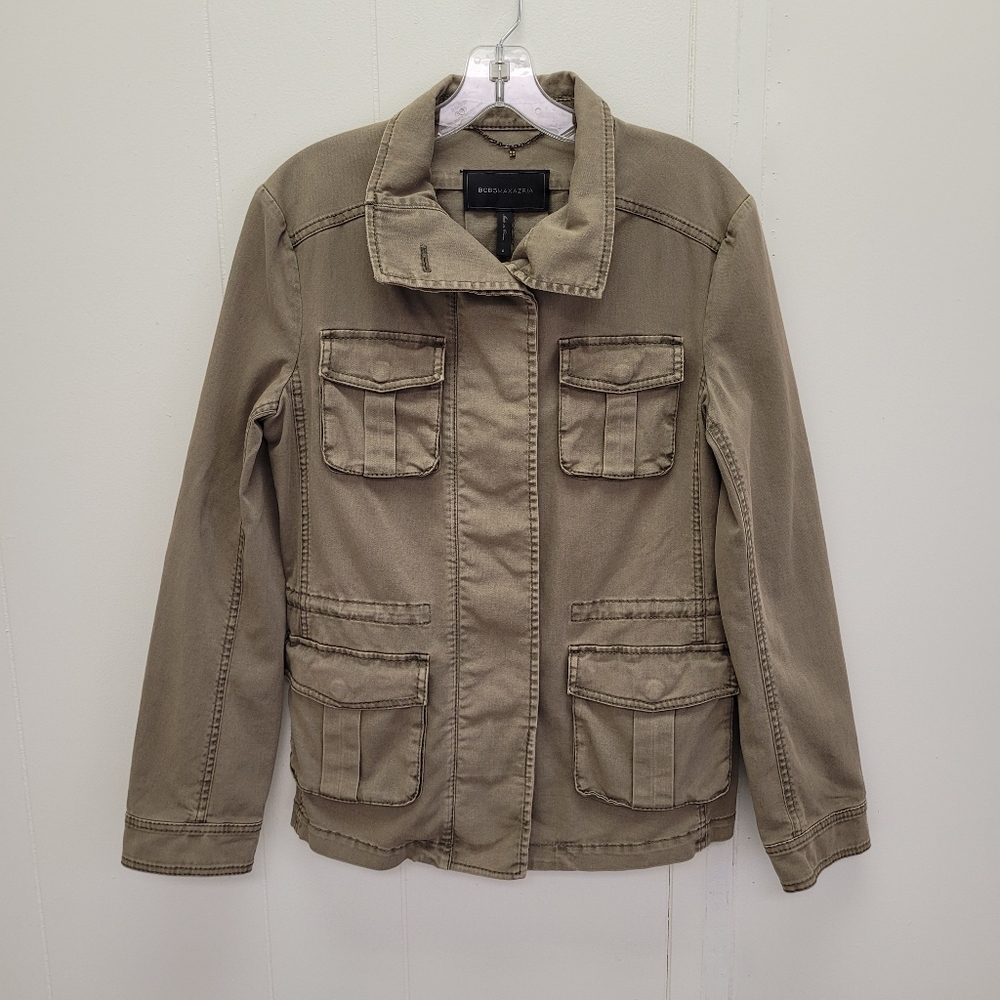 BCBGMaxAzria "Bronnen" Safari Open Back Jacket